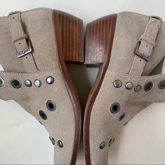 Sam Edelman Pedra Putty Suede Booties size 6.5 - Picture 7 of 9